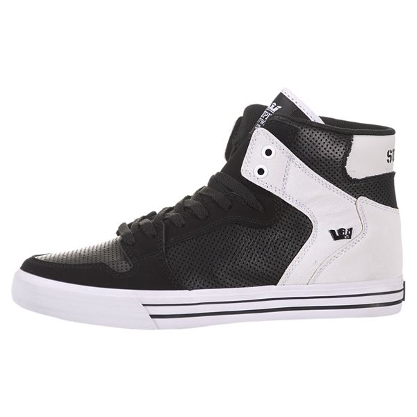 Supra Mens Vaider High Top Shoes - Black White | Canada C5612-2V51